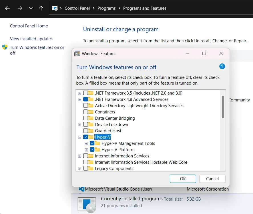 enable-hyper-v